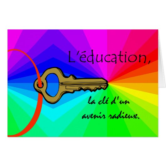 L'education, Education Teacher Appreciation French (Voorkant Horizontaal)