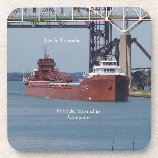 Lee A. Tregurtha ensemble de 6 dessous de verre en (Devant)