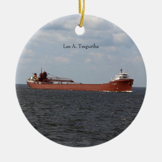 Lee A. Tregurtha-sierent Keramisch Ornament (Voorkant)