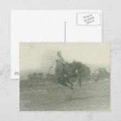 Lee Caldwell die vliegt. Briefkaart (Voorkant / Achterkant)