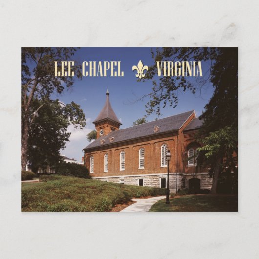 Lee Chapel, Robert E. Lee's finale rustplaats Briefkaart (Voorkant)