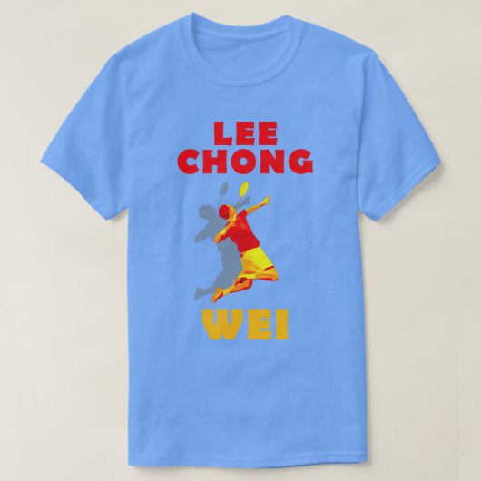 Lee Chong Wei Badminton T-shirt (Design voorkant)