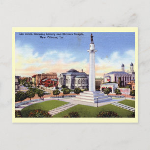 Lee Circle, New Orleans, Louisiana  Briefkaart