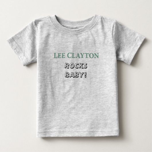 Lee Clayton Rocks Baby Shirt (Voorkant)