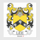Lee Family Crest Sticker (Vel)