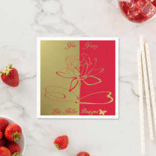 Lee Hiller Design Logo Accents Gold Red Servet