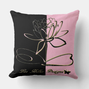 Lee Hiller Designs Accenten Zwart Roze Goud Kussen