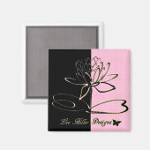 Lee Hiller Designs Accents Black Pink Gold Magneet (Voorkant / Achterkant)