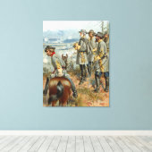 Lee in Fredericksburg 1862 Canvas Afdruk (Insitu (Houten vloer))