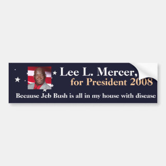 Lee L. Mercer, Jr. voor President 2016 Bumpersticker