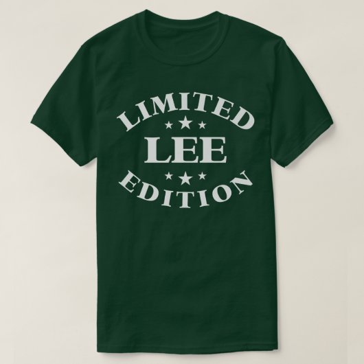 Lee Limited Edition Funny Personalized Lee T-shirt (Design voorkant)