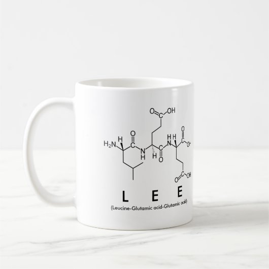 Lee peptide nom mug (Gauche)