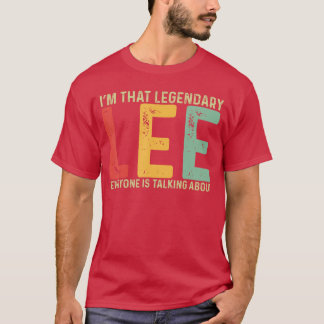 Lee Persoonlijke naam Voornaam Grappige Lee zegswi T-shirt