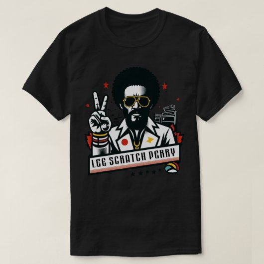 Lee Scratch Perry  Fan Art T-shirt (Design voorkant)