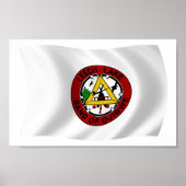 Leech Lake Reservaat Vlag Poster Print (Voorkant)