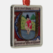 Leeching uit de "Traite de Medecine" Metalen Ornament (Rechts)