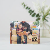 Leed - 17 maanden briefkaart (Staand voorkant)