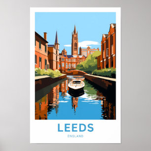 Leeds England Reisprint Poster