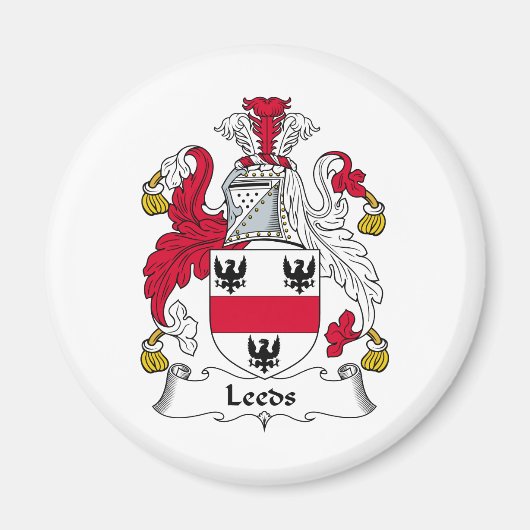 Leeds Family Crest Magneet (Voorkant)