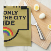 Leeds Gay Pride - Leeds Nederland - LGBT Theedoek (Quarter Fold)