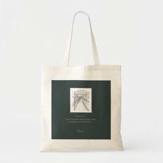Leeds Tone Sketch Tote Bag (Voorkant)