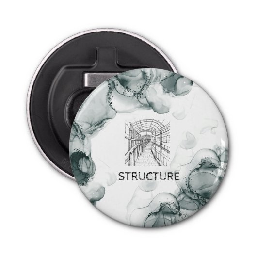 Leeds Tone Waterverf Button Flesopener (Voorkant)