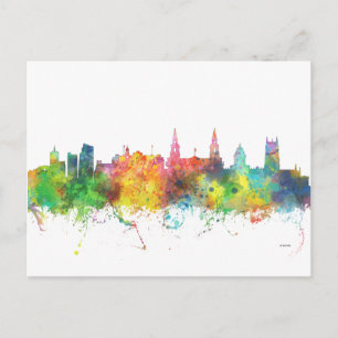 LEEDS, UK SKYLINE BRIEFKAART