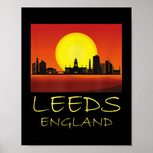 Leeds Yorkshire Engeland Verenigd Koninkrijk Briti Poster