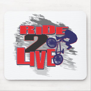 Leef aan Ride Ride om te leven Muismat