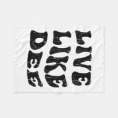 Leef als Dee, Kankerbewustzijn, Kankerondersteunin Fleece Deken (Voorkant (Horizontaal))