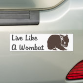 Leef als een Bumpersticker (Op auto)
