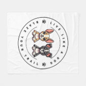 Leef als een hond Blaze Your Trail Fleece Deken (Voorkant (Horizontaal))