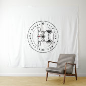 Leef als een hond Laat Pawprints (2) Wandkleed (In Situ (horizontaal))