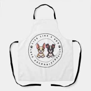 Leef als een hond, onvoorwaardelijk liefhebben schort