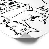 Leef als een pug! poster (Hoek)