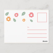 leef alsof het lente is briefkaart (Achterkant)