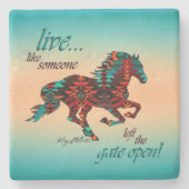 Leef alsof iemand het Onderzetter van de Open Stee (Voorkant)