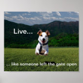 "Leef alsof iemand het Open Poster van de Gate ver (Voorkant)