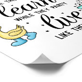 Leef alsof ze dromen poster (Hoek)