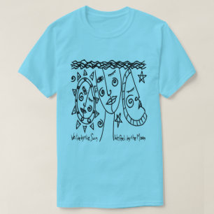 Leef Bij de Zon Draagbare Kunst T-shirt