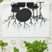 Leef de Beat tot de Tempo van Creation ~ drum Theedoek (Gevouwen)