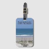 Leef de droom bagagelabel (Voorkant (verticaal))