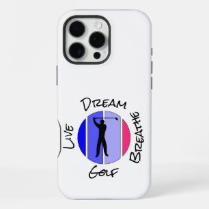 Leef, droom, adem golf iPhone 16 pro max hoesje