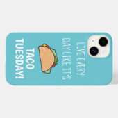 Leef elke dag als zijn Taco Dinsdag Case-Mate iPhone Case (Achterkant (horizontaal))