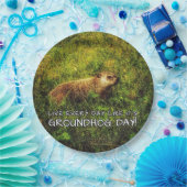 Leef elke dag alsof het Groundhog Day is! borden Papieren Bordje (Feest)