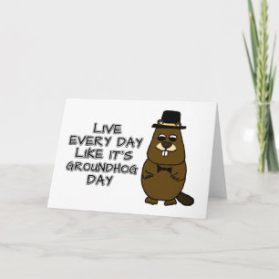 Leef elke dag alsof het Groundhog Day is! Kaart