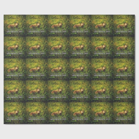 Leef elke dag alsof het Groundhog Day is! papier (Vlak)