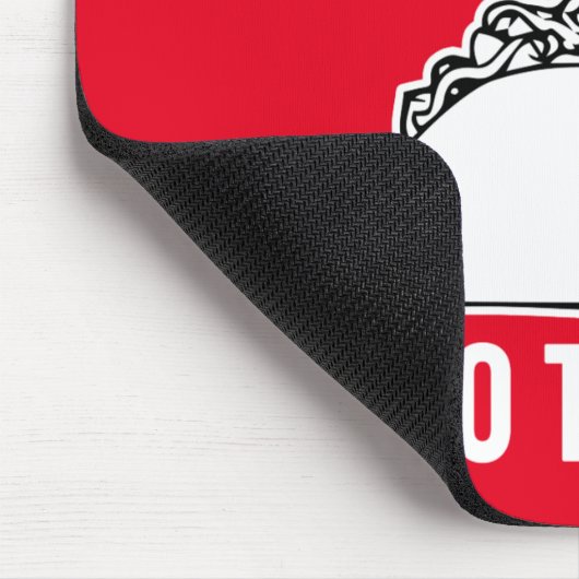 Leef elke dag alsof het Taco Dinsdag muispad is Muismat (Hoek)