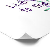 Leef elke dag tot het meest volledige ventilatorAr Poster (Hoek)