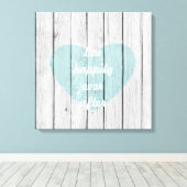 Leef gelukkig na canvas afdruk (Insitu (Houten vloer))